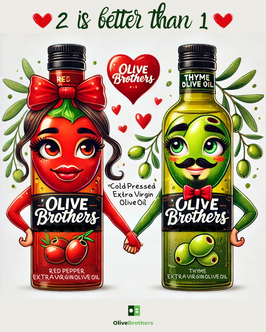 Valentine's Day - 2 for $20:- 250ml Infused Extra Virgin Olive Oil